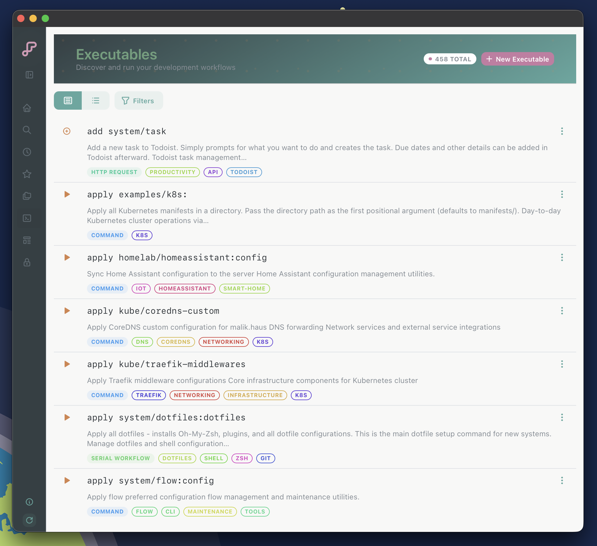 Mochi Executables View